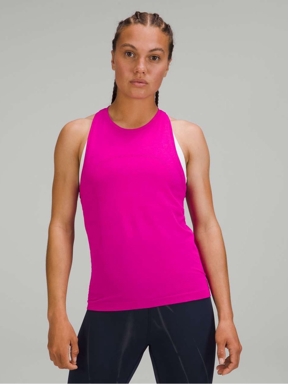 Lululemon Swiftly Tech High-Neck Tank Top 2.0 *Race Length - Purple Highlight